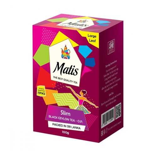Чай Matis Slim черный с добавками 100 г в Окей