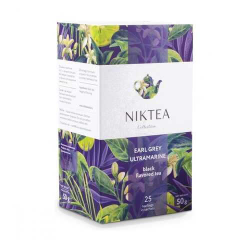 Чай Niktea Earl Grey Ultramarine черный с бергамотом 25 пакетиков в Окей