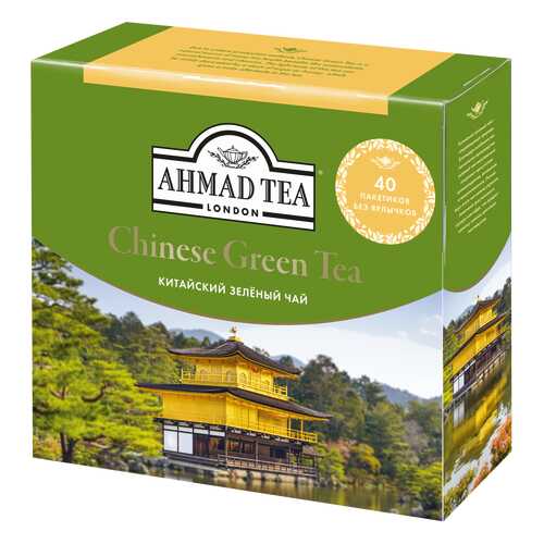 Чай зеленый Ahmad Tea китайский 40 пакетиков в Окей