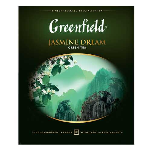 Чай зеленый Greenfield Jasmine Dream 100 пакетиков в Окей