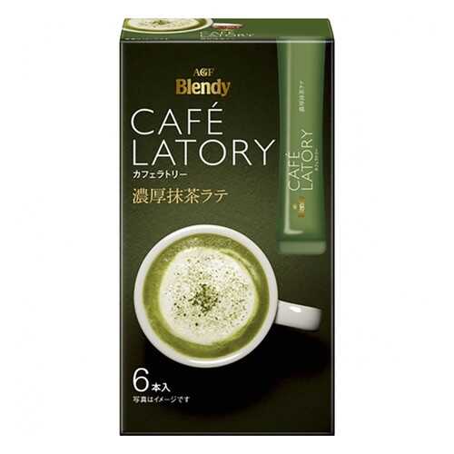 Чай зеленый растворимый AGF Cafe Latory Бленди латте в стиках 6 шт в Окей