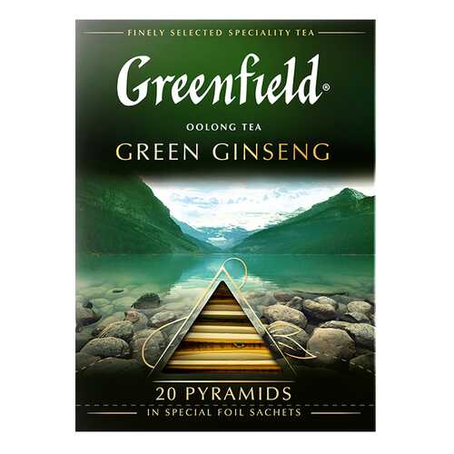 Чай зеленый в пирамидках Greenfield Green Ginseng 20 пакетиков в Окей