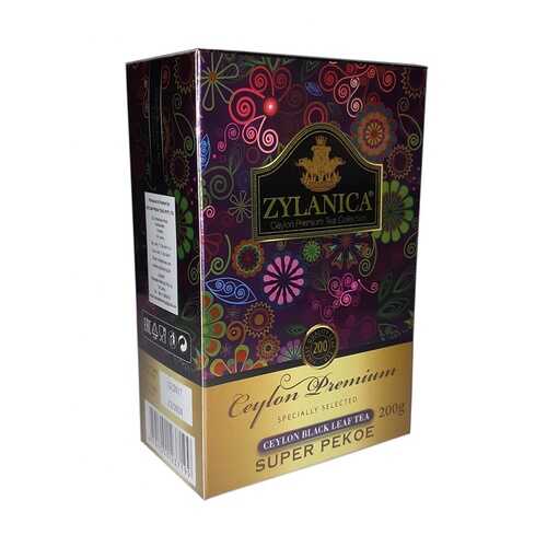 Чай Zylanica Ceylon Premium черный листовой Super Pekoe 200 г в Окей