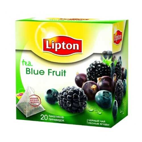 Черный чай Lipton blue fruit tea 20 пакетиков в Окей