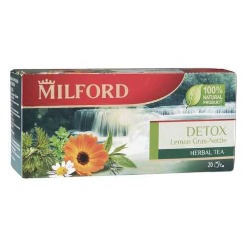 Напиток чайный Milford detox лемонграсс и крапива 20 пакетиков в Окей