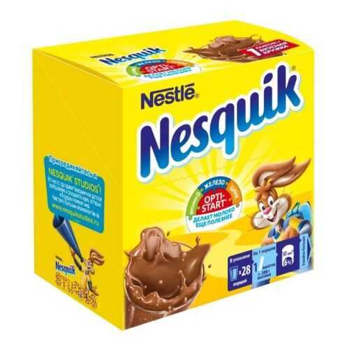 Какао-напиток NESQUIK OPTI-START быстрорастворимый 28 пакетиков в Окей
