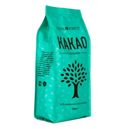 Какао порошок Royal Forest натуральный 200 г в Окей