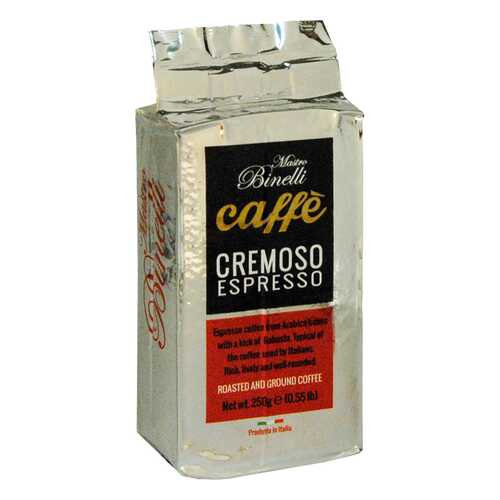Кофе Mastro Binelli Сremoso Espresso молотый 250 г в Окей