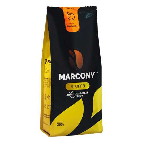 Кофе молотый MARCONY AROMA со вкусом апельсина 200г в Окей
