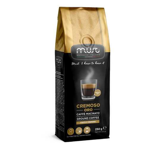 Кофе молотый Must cremoso oro 250 г в Окей