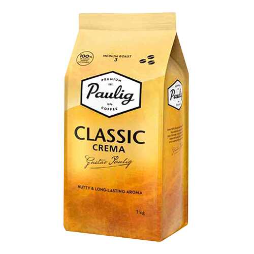 Кофе Paulig Classic Crema в зернах 1 кг в Окей