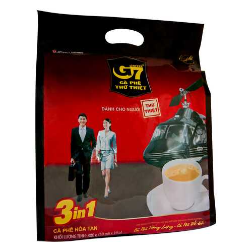 Кофе растворимый G7 3in1 50 пак*16 г в Окей