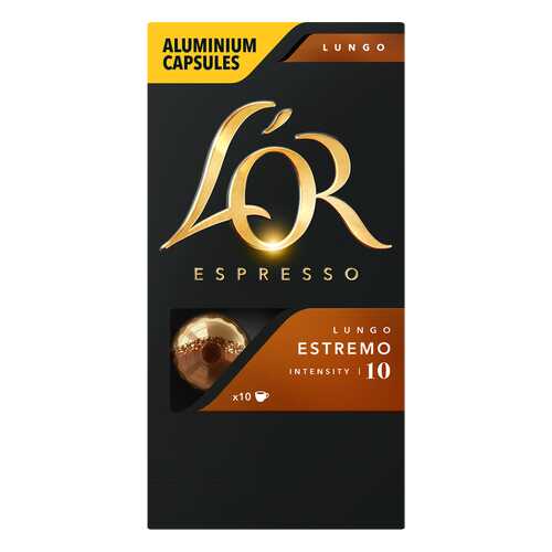Кофе в алюминиевых капсулах L'OR Espresso Lungo Estremo 10 шт в Окей