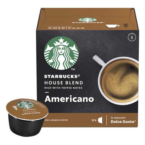 Кофе в капсулах Starbucks House Blend Americano для Nescafe Dolce Gusto 12 шт в Окей