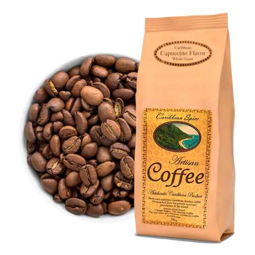 Кофе в зернах Caribbean Spice Artisan Kosher Coffee Cappucino Grain капучино 250 г в Окей
