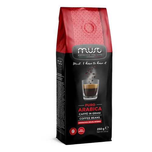 Кофе в зернах Must pure arabica 250 г в Окей
