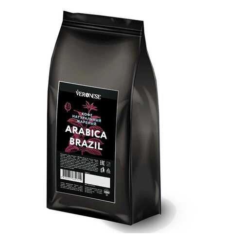 Кофе в зернах Veronese Arabica Brazil 50% арабика 50% робуста 1000 г в Окей