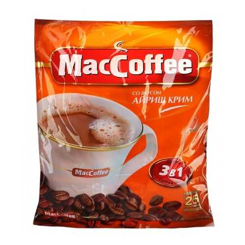 Кофейный напиток растворимый MacCoffee айриш крим 3в1 25 г 18 штук в Окей