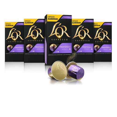Набор кофе в капсулах L’OR Espresso Lungo Profondo 10 упаковок в Окей