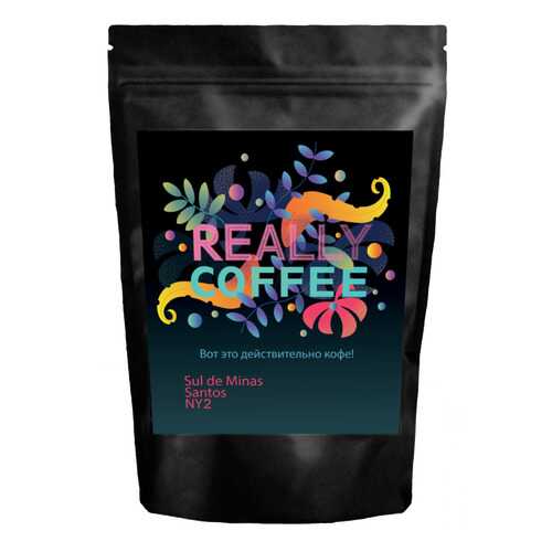 Свежеобжаренный кофе Really Coffee в зернах Бразилия Сантос Sul de Minas 1000 г в Окей