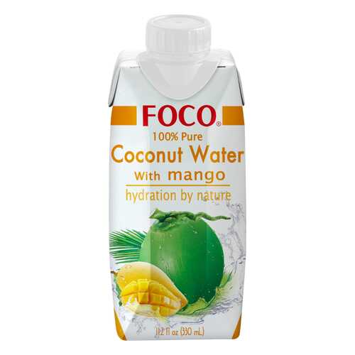 Вода кокосовая Foco натуральная с манго 0.33 л в Окей