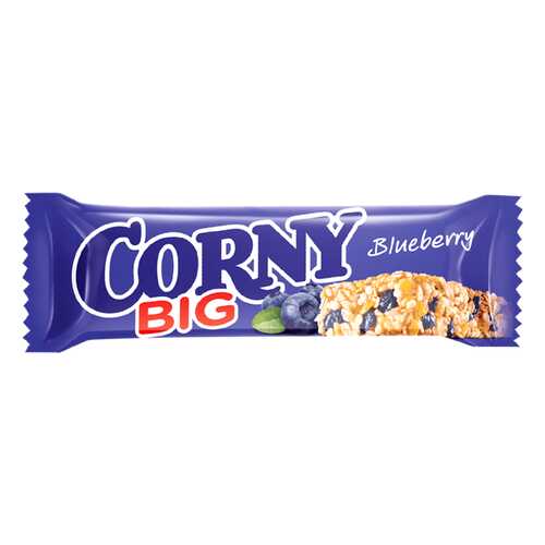 Corny BIG Злаковая полоска с черникой 24 штуки по 40г в Окей