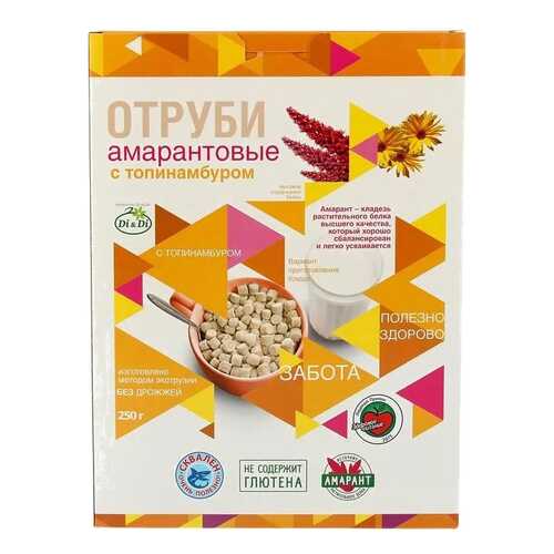 Отруби Di&Di амарантовые безглютеновые с топинамбуром 195 г в Окей