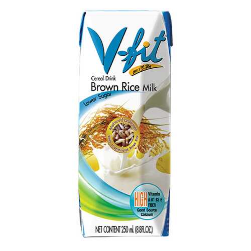 Молоко из коричневого риса V-Fit без сахара 250 мл в Окей
