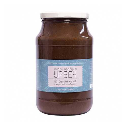 Урбеч из семян льна с корицей и имбирем Живой продукт 965 г в Окей