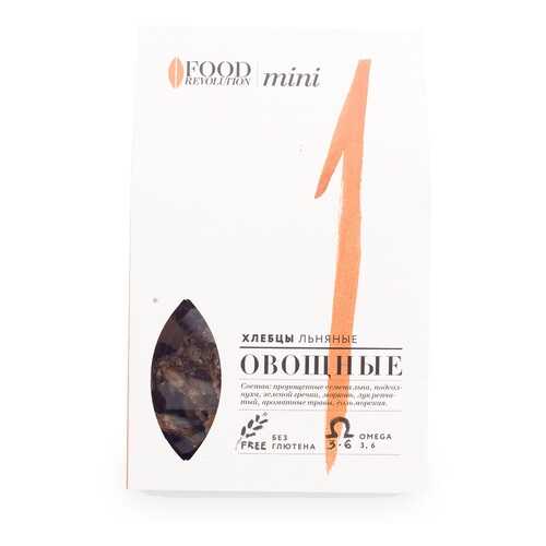 Хлебцы льняные Food Revolution №1 mini овощные 50г Россия в Окей