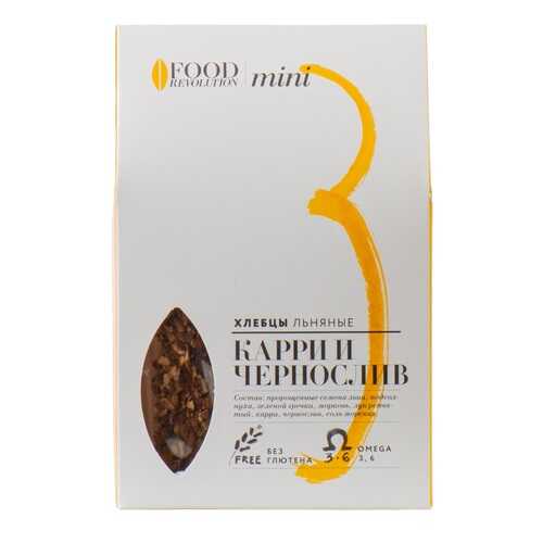 Хлебцы льняные Food Revolution №3 mini карри и чернослив 50г Россия в Окей