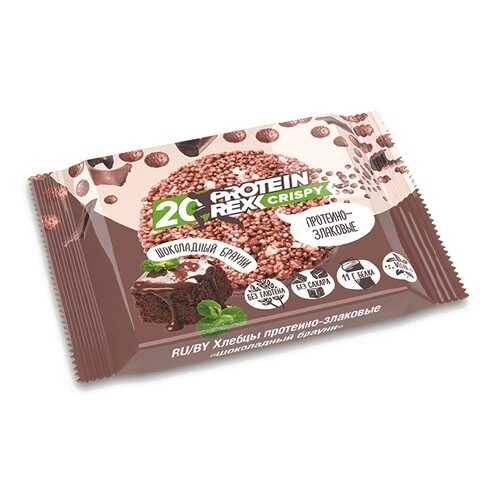 ProteinRex Протеино-злаковые хлебцы CRISPY 20% 55 г, 12 шт, вкус: шоколадный брауни в Окей