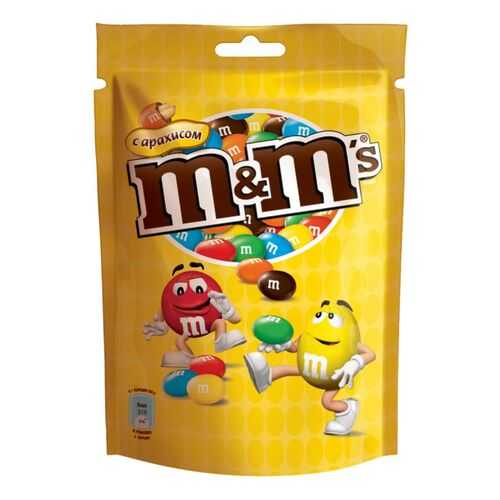 Драже M&M's с арахисом и молочным шоколадом 130 г в Окей