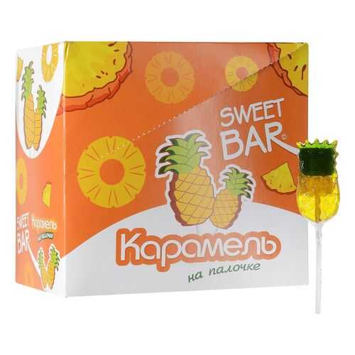 Карамель на палочке Sweet Bar в форме ананаса 15 шт в Окей
