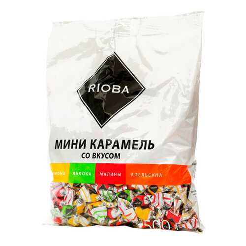 Карамель Rioba леденцовая мини ассорти 500 г в Окей