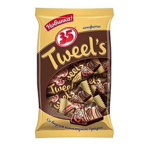 Конфеты 35 Tweel's, со вкусом шоколадного брауни, 280 гр в Окей