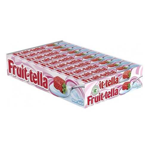 Конфеты Fruit-tella жевательные клубничный йогурт 21*41 г в Окей