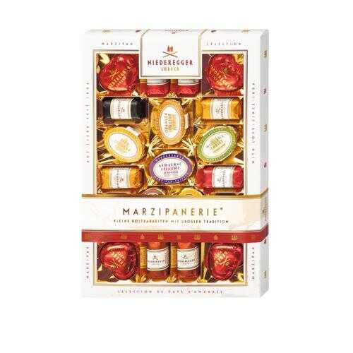 Набор конфет NIEDEREGGER Марцмпанерия из марципана в горьком шоколаде 50% какао 270г в Окей