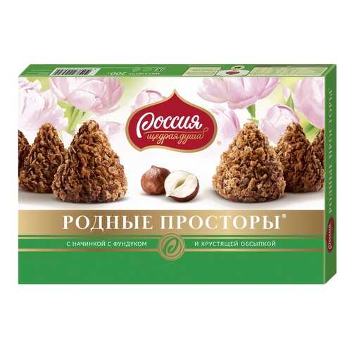 Набор конфет родные просторы Россия - щедрая душа с фундуком 200 г в Окей