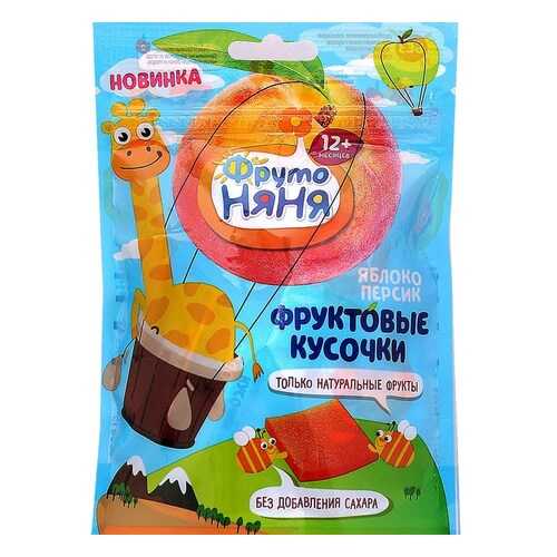 Фруктовые кусочки ФрутоНяня из яблок и персиков в Окей
