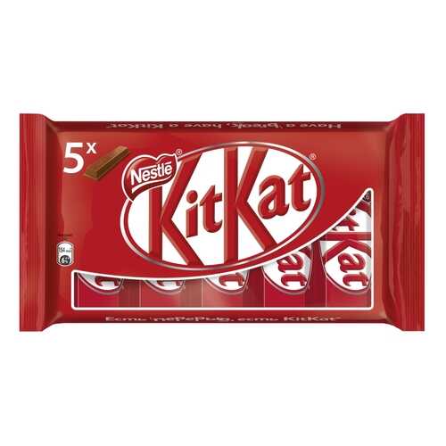 Батончик Nestle Kitkat шоколадный с хрустящей вафлей 29 г 5 штук в Окей