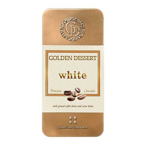 Шоколад Golden Dessert, белый, с молотыми кофейными зернами и какао-бобами, 100 гр в Окей