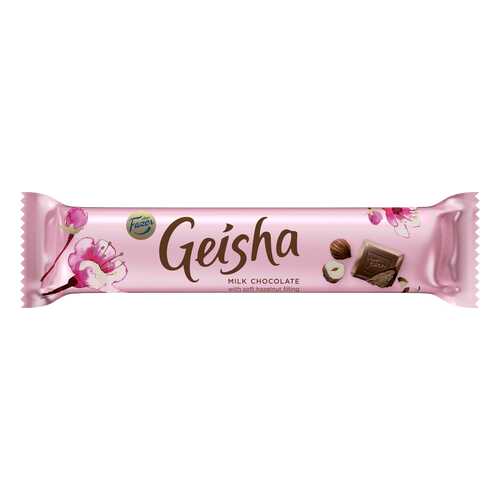 Шоколад молочный Geisha с начинкой из тертого ореха 37 г в Окей