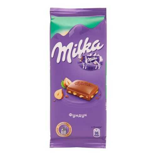 Шоколад молочный Milka фундук 90 г в Окей