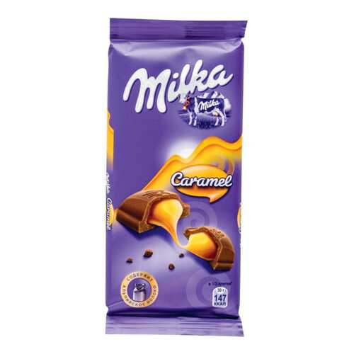 Шоколад молочный Milka с карамельной начинкой 90 г в Окей