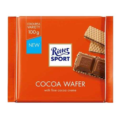 Шоколад Ritter Sport Молочный с начинкой какао и вафли 100г в Окей