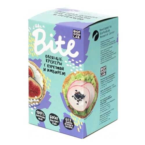 Крекеры овсяные Take a Bitey с куркумой и имбирем 200 г в Окей