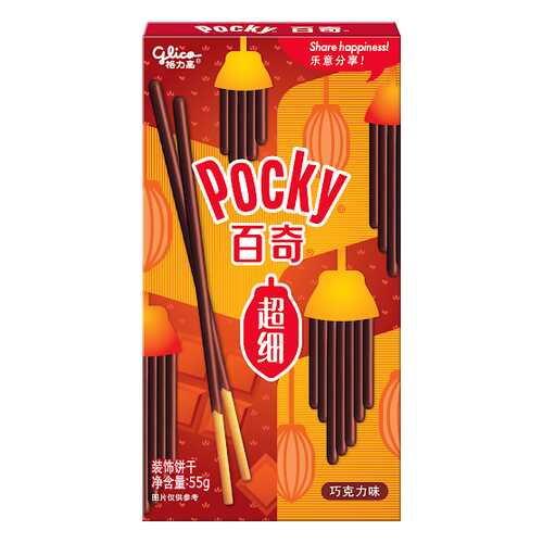 Палочки Glico Pocky со вкусом шоколада 55 г в Окей