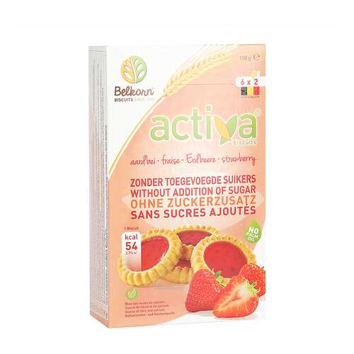 Печенье Activa клубничное без сахара 150 г в Окей