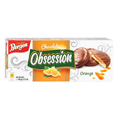 Печенье BERGEN Obsession Orange 145г в Окей